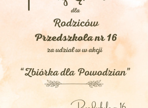 Zbiórka dla Powodzian