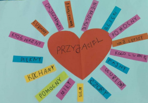 Cechy dobrego Przyjaciela wykonane przez Żabki.
