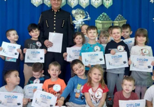 Pamiątkowe zdjęcie z Górnikiem