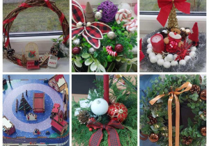 Stroiki wykonane przez dzieci z rodzicami.