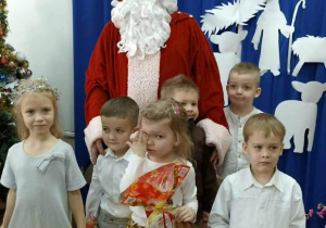 Pamiątkowe zdjęcie z Mikołajem.