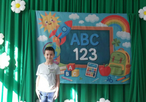 Chłopiec podczas konkursu