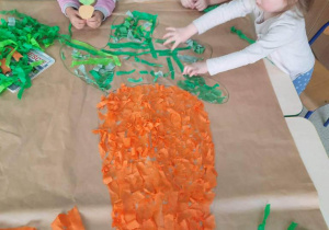 Marchewka-praca plastyczna dzieci